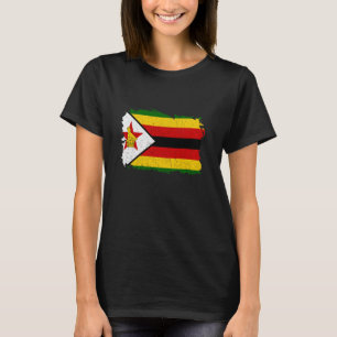 Zimbabwe Flag Vintage Zimbabwean Pride Zimbabwean T-Shirt