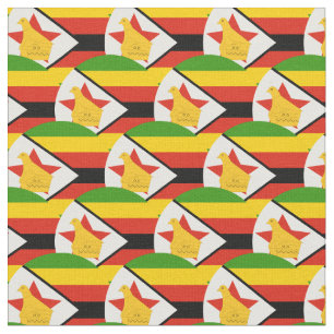 Zimbabwe Flag & Zimbabwe Trendy Fabric /fashion