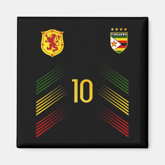 Zimbabwe Flag Zimbabwean Pride Lovers Magnet (Front)
