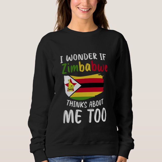 Zimbabwe Flag Zimbabwean Sweatshirt (Front)
