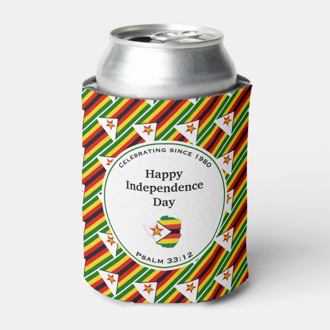 ZIMBABWE INDEPENDENCE | Patriotic Zimbabwean Can Cooler (Can Front)