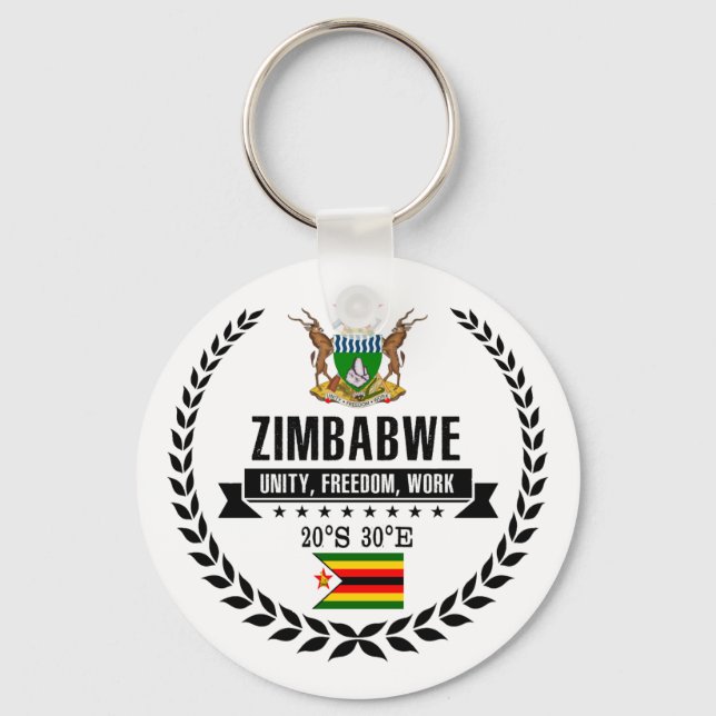 Zimbabwe Key Ring (Front)