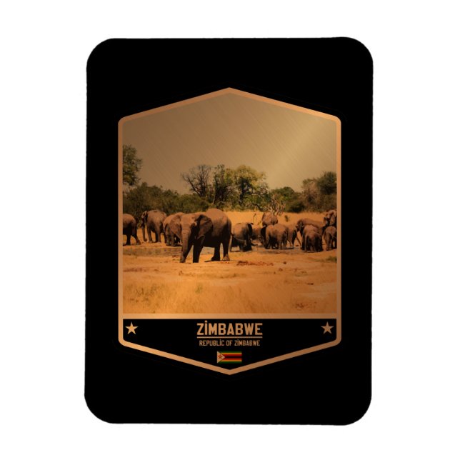 Zimbabwe Magnet (Vertical)