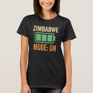 Zimbabwe Mode On Battery Design T-Shirt