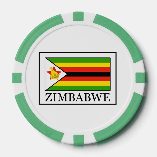 Zimbabwe Poker Chips (Front)