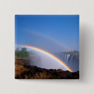 Zimbabwe, Victoria Falls National Park. Double 15 Cm Square Badge