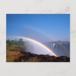 Zimbabwe, Victoria Falls National Park. Double Postcard