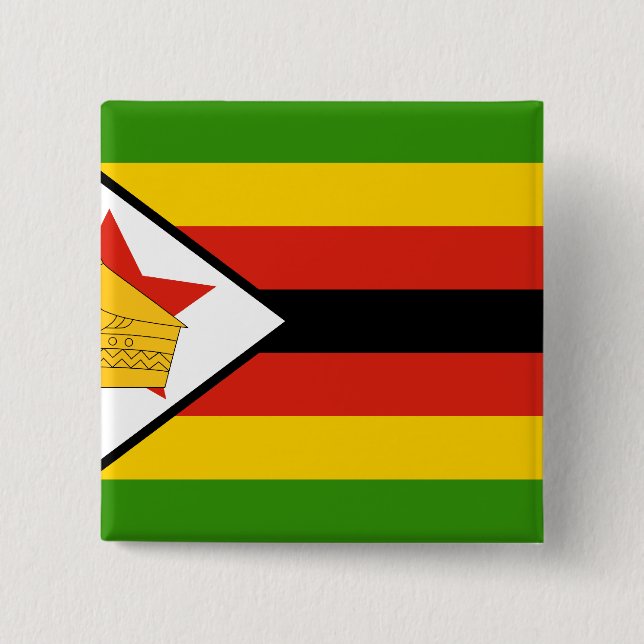 Zimbabwe, Zimbabwe 15 Cm Square Badge (Front)