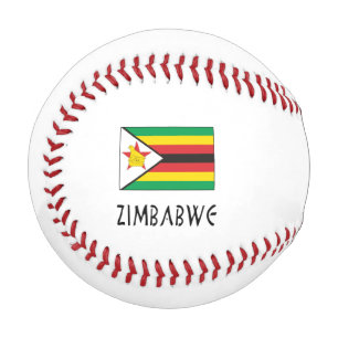 Zimbabwe Zimbabwean Flag Black Personalised Name Baseball