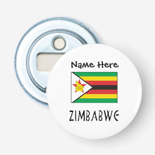 Zimbabwe Zimbabwean Flag Personalised Bottle Opener