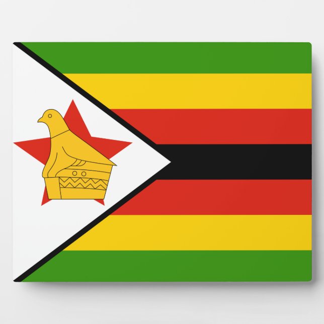 Zimbabwe – Zimbabwean Flag Plaque (Front)