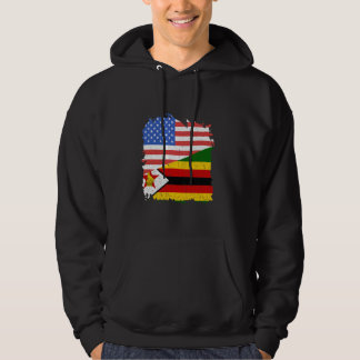 Zimbabwe Zimbabwean Roots USA America Zimbabwean F Hoodie