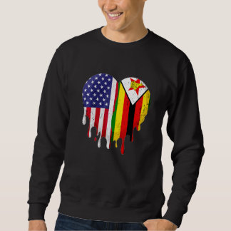Zimbabwean American Patriot Grown Country Melting Sweatshirt