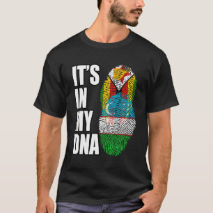 Zimbabwean And Uzbek Mix Heritage Dna Flag T-Shirt