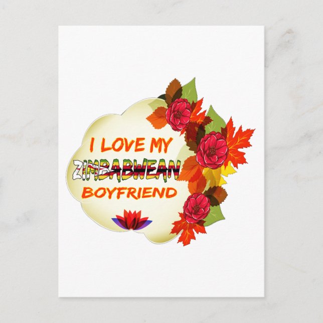 Zimbabwean Boyfriend Design Postcard (Front)