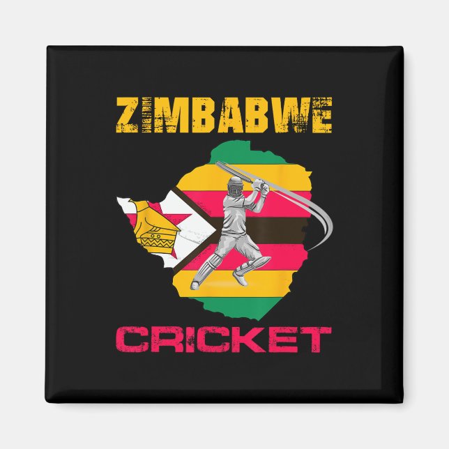 Zimbwe Cricket Zimbwean Men  Magnet (Front)