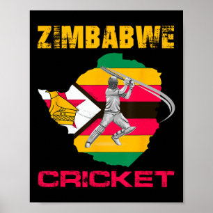 Zimbwe Cricket Zimbwean Men Poster