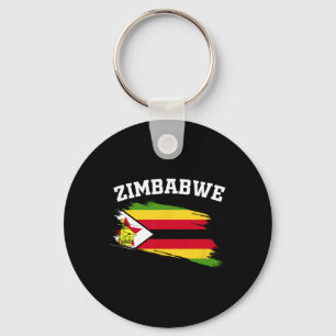 Zimbwe Souvenirs Harare Vacation Africa Zimbwean C Key Ring
