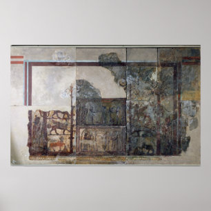 Zimri-Lim, King of Mari, before Goddess Ishtar Poster