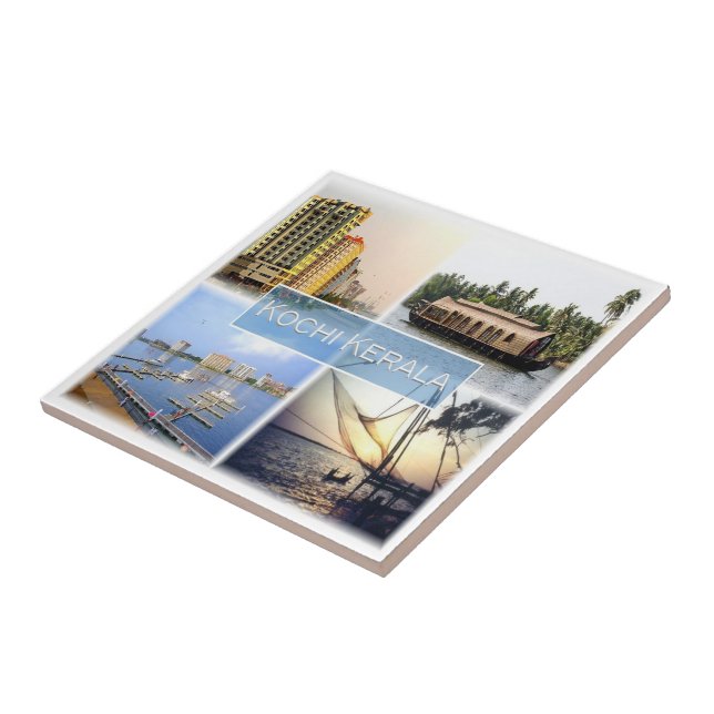 zIN008  KOCHI COCHIN KERALA, India, Asia, Ceramic Tile (Side)