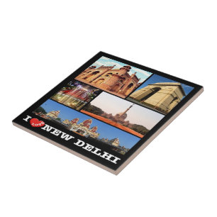 zIN024 i love NEW DELHI, India, Asia, Ceramic Tile