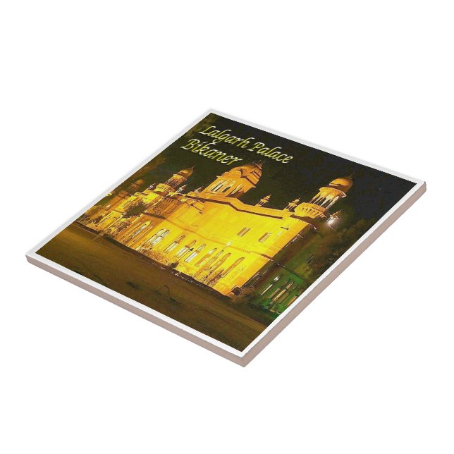 zIN030 LALGARH PALACE BIKANER, India, Ceramic Tile (Side)