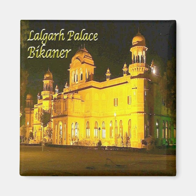 zIN030 LALGARH PALACE BIKANER, India, Fridge Magnet (Front)