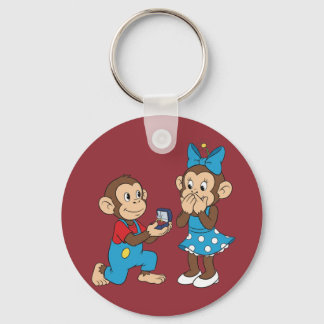 Zina and Mimo and the marriage proposal Key Ring