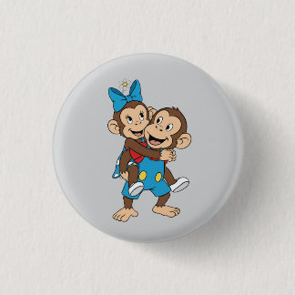 zina on mimo's back 3 cm round badge