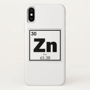 Zinc chemical element symbol chemistry formula gee Case-Mate iPhone case