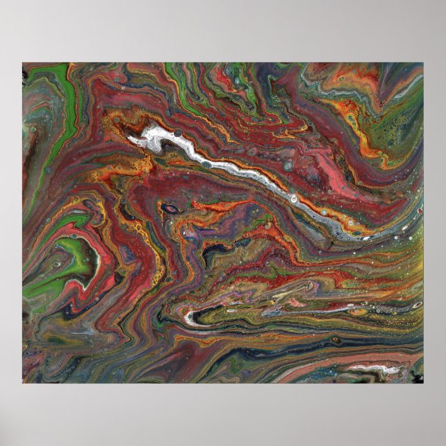 Zing 1 Acrylic Abstract Geode Poster Print (Front)