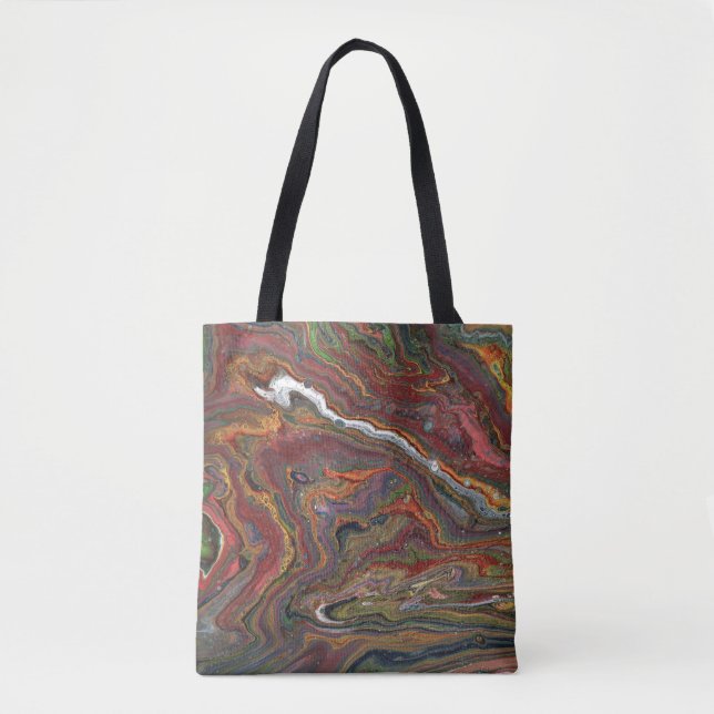 Zing 1 Acrylic Abstract Geode Tote Bag (Front)