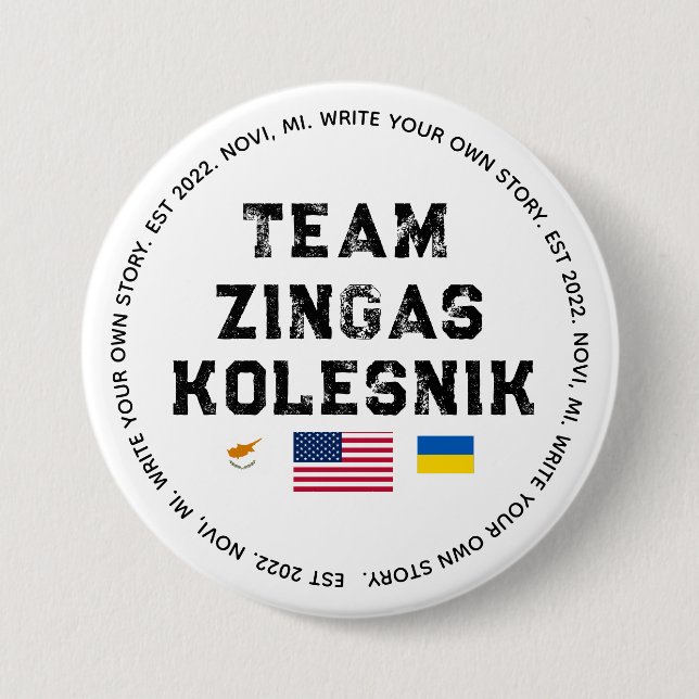 Zingas Kolesnik button (Front)
