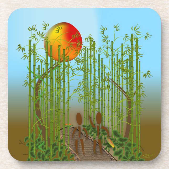 Zinglees ~ Bamboo Coaster (Front)