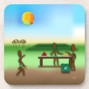 Zinglees ~ Farmer's Market Coaster