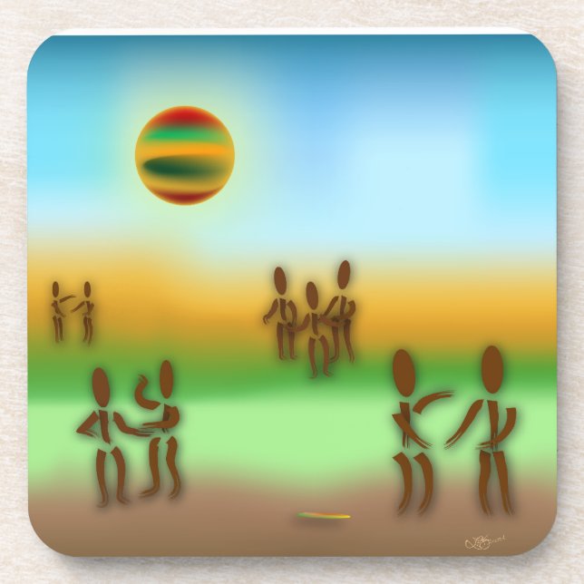 Zinglees ~ Spread the Word Coaster (Front)