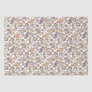 Zinnia and Paisley Tissue Paper