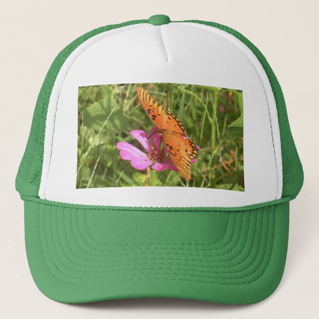 Zinnia & Butterfly Hat (Front)