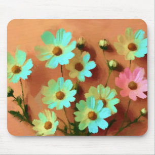 Zinnia Elegans Flowers Mouse Pad