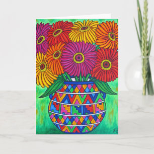 Zinnia Fiesta Greeting / Note Card