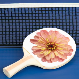 Zinnia Floral Flower Nature Photo 2-Sided Print Ping Pong Paddle