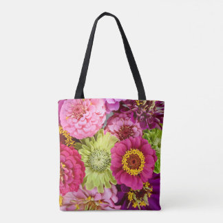Zinnia Floral Tote Bag