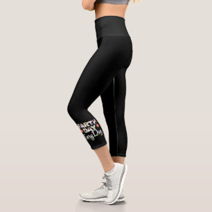 Zinnia Flower Earth Day - Floral Nature Lover Capri Leggings