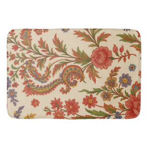 Zinnia Flowers in the Arts Bath Mat