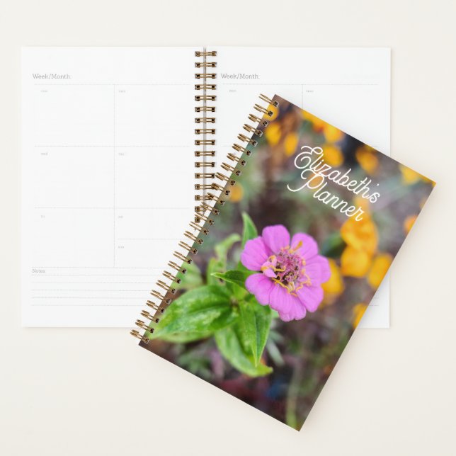 Zinnia Planner - Original Photography (Display)