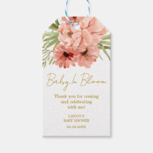 Zinnia Thank you Baby Shower Gift Tags