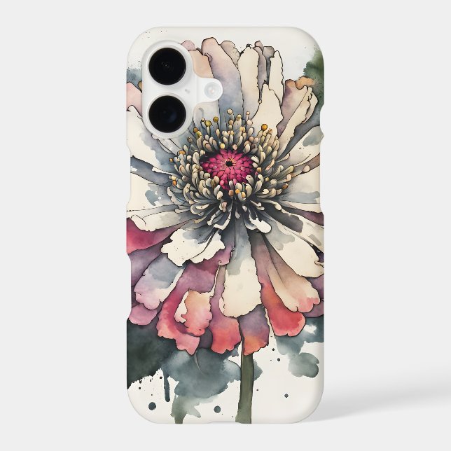 Zinnia - Watercolor flowers (Back)