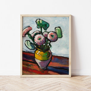 Zinnias Henry Lyman Saÿen Poster