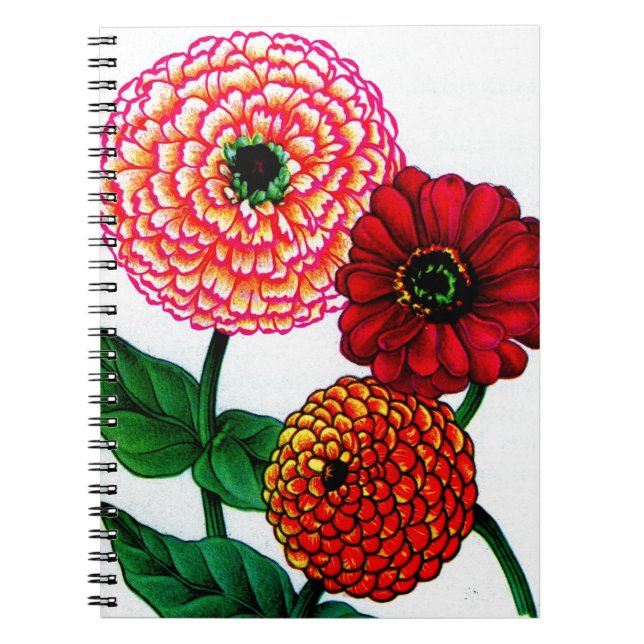zinnias notebook (Front)