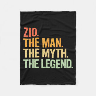 Zio Man Myth Legend Retro Artwork Fleece Blanket